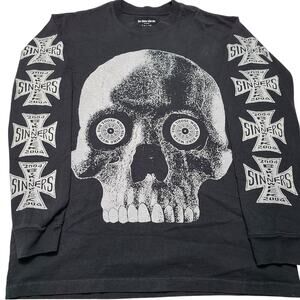For Those Who Sin - Los Angeles Bike Week Skull FTWS Black Men’s Size Medium